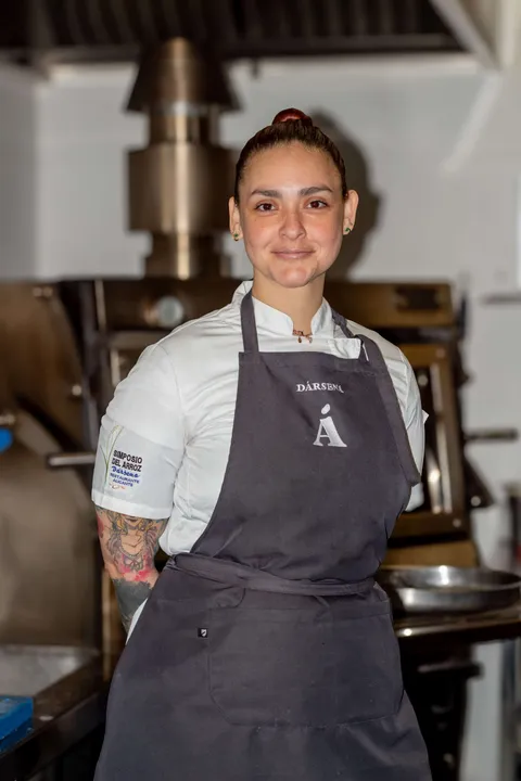 Dayhana, del equipo de cocina de Dársena